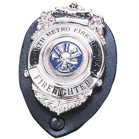 STRONG LEATHER Strong Leather SLC-71200-0002 Clip-On Badge Holder - Oval SLC-71200-0002